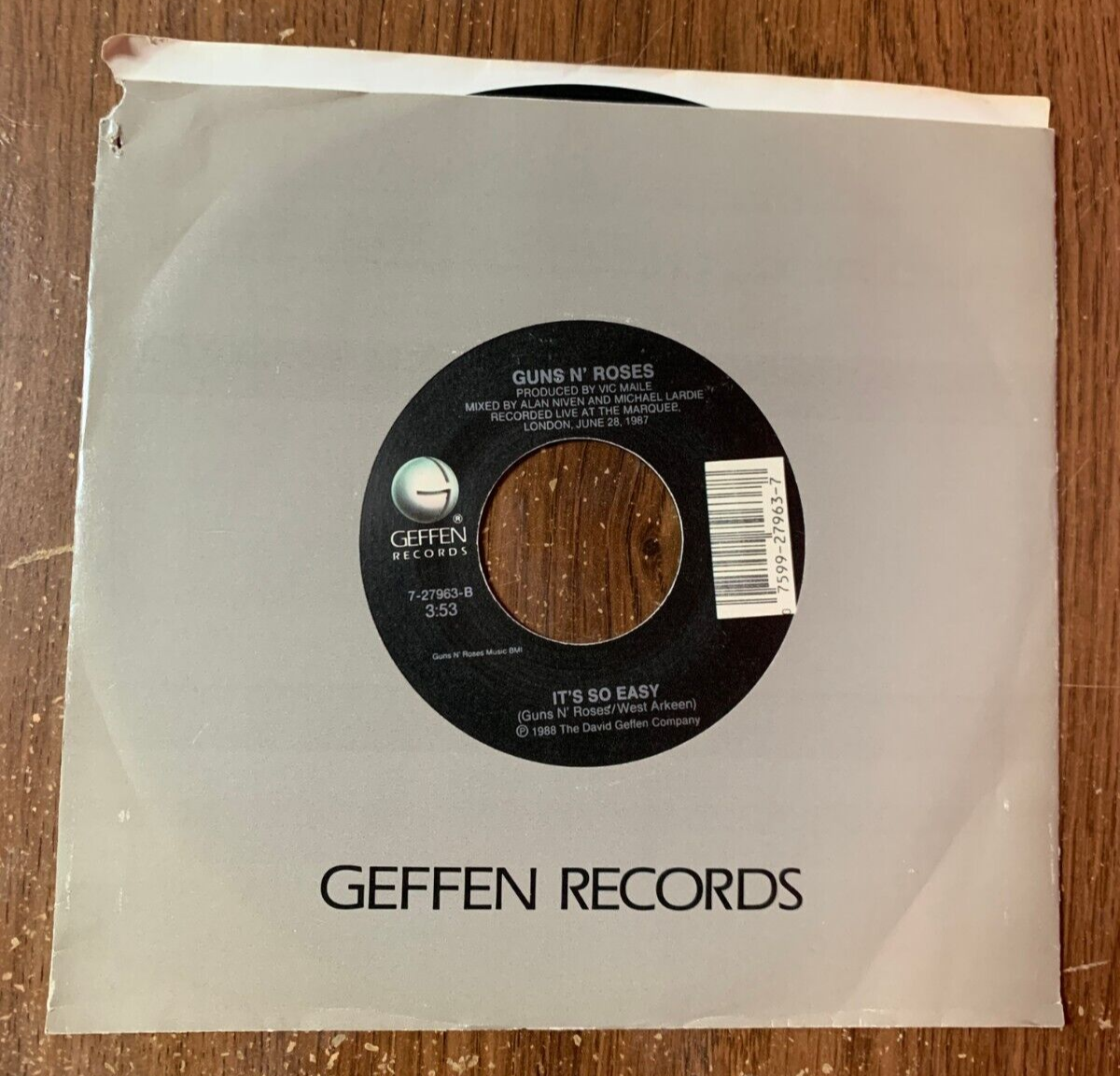 Guns N' Roses Sweet Child O' Mine 45 7