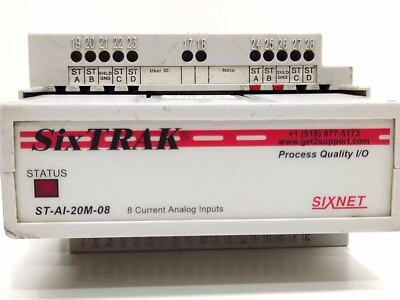 Moduli I/O SIXNET SIXTRAK – Uscita ST-AO-20M-08 E Ingresso ST-AI-20M-08FB (Usato In Buone Condizioni)