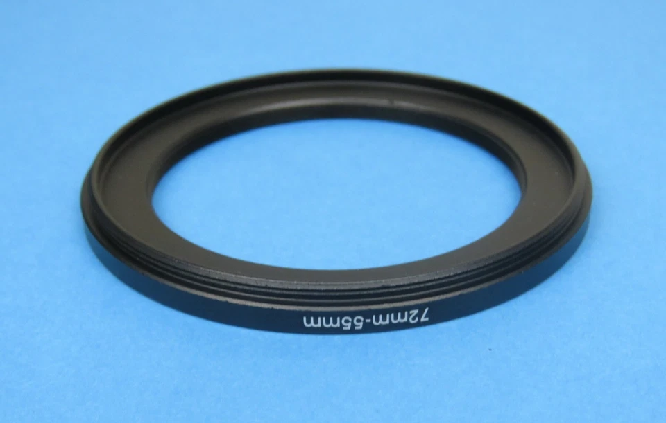 72mm to 55mm Stepping Step Down Ring Camera Lens Filter Adapter Ring 72-55mm - Image 2 of 2