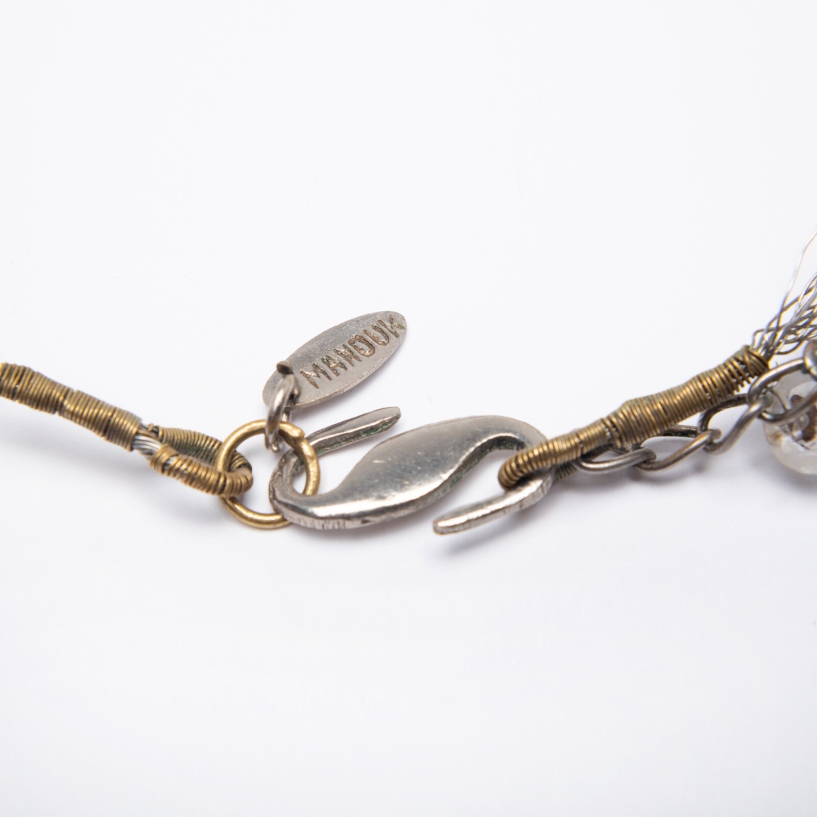 Glass bead  necklace multiple translucent glass b… - image 3