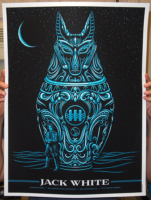 Jack White Stripes 14 San Francisco Poster Signed & Numbered
