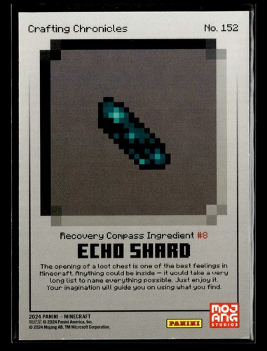 2024 Panini Minecraft - White Base Cards #1-#221 - Updated 7/2 - Picture 305 of 443
