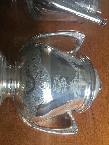 Whiting Manufacturing Company Sterling Teapot and Sugar - Picture 2 of 12