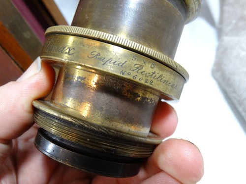 1885 Flammang's / 1886 American Scovill * Full Plate 6,5"x8,5" Film Holder/Objektiv - Bild 18 von 22