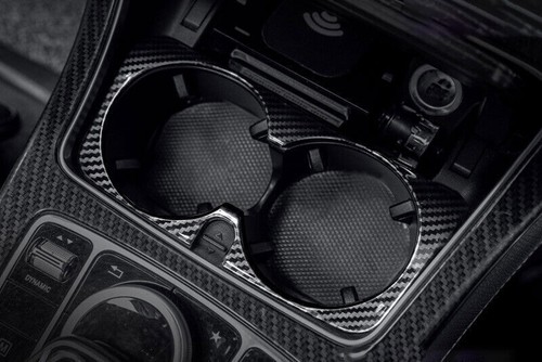ABS Carbon Fiber Middle Console Water Cup Frame Trim For Mercedes-Benz GLC 16-21 - Picture 8 of 8