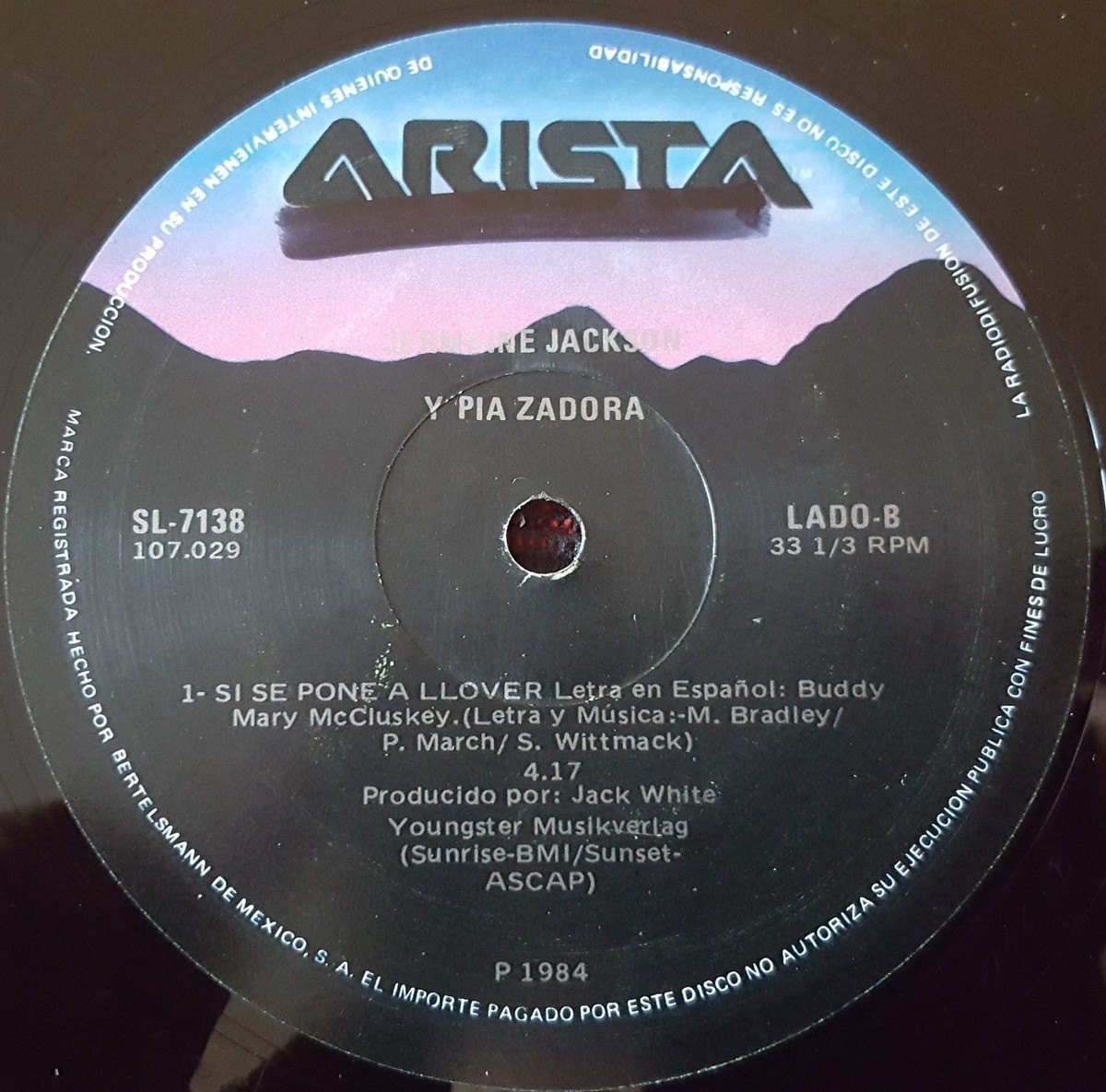 JERMAINE JACKSON & PIA ZADORA *When The Rain..* 1984 12