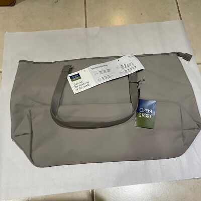 Long Weekender Bag Taupe Open Story 19