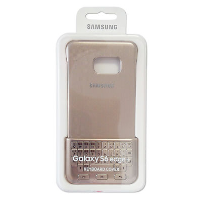 Samsung Case EJ-CG928MFEGDE Keyboard Cover, Galaxy S6 Edge PLUS, gold, OVP