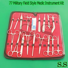 77 O.R GRADE Military Field Style Medic Instrument Kit - Medical Surgical Nurse