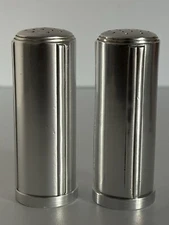 Lurelle Guild For Kensington Aluminum Art Deco Salt & Pepper Shaker Set 1950’s