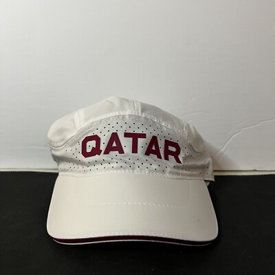 Nike Qatar Aerobill Tailwind White Running Strap back Hat NEW* CT0789-100