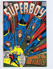 Superboy #155 DC 1969 Revolt of the Teen-Age Robots !
