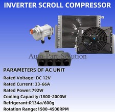 Universal Car Air Conditioner Electric Underdash Ac Kit Compressor Cooling 12v