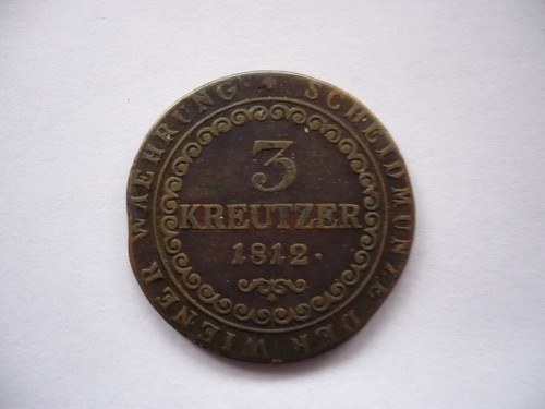Austria Bronze Coin 3 Kreutzer Franz I.1812 B