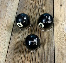 Billardkugel Schaltknauf 8-Ball VW Käfer 1301 Beatle Buggy Bug mit Schaltschema