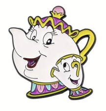 🫖✨🫖Spilla Mrs. BRIC + CHICCO ~ La Bella e la Bestia new Cina ✨🫖✨