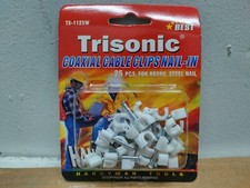 Trisonic 25 Piece Nail & Clip Installation Kit for RG59U Coaxial Cables [NEW]