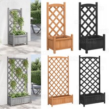 Gartenspalier Pflanzkasten Blumenkübel mit Spalier Holz Rankgitter Rankhilfe