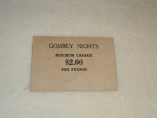 Gombey Nights Bermuda Dance Performance Caribbean Rare Vintage Original Ticket