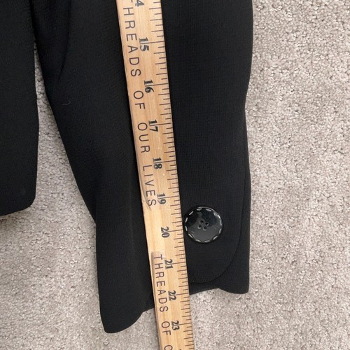 Kasper Skirt Suit Women 12P Black Career Three Button 2pc Set Retro Party Church - Picture 7 of 16