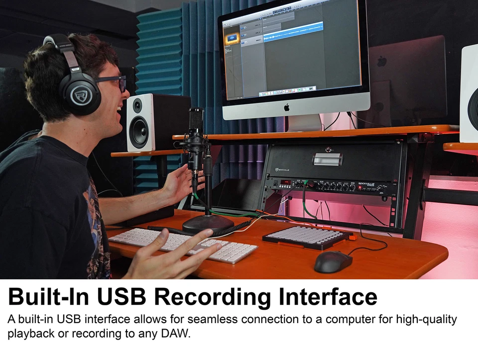 Rockville PPA53 Preamp Pro 1U Pre-Amplifier w/Bluetooth/USB/Computer Interface - Image 4 of 4