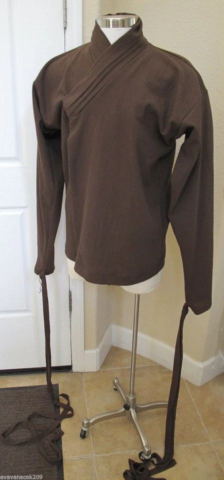 Camisa Jedi Obi Wan Kenobi ep.3, Muñequeras o Elásticas, Cuello Horizontal Pliegues Foto 3 de 3