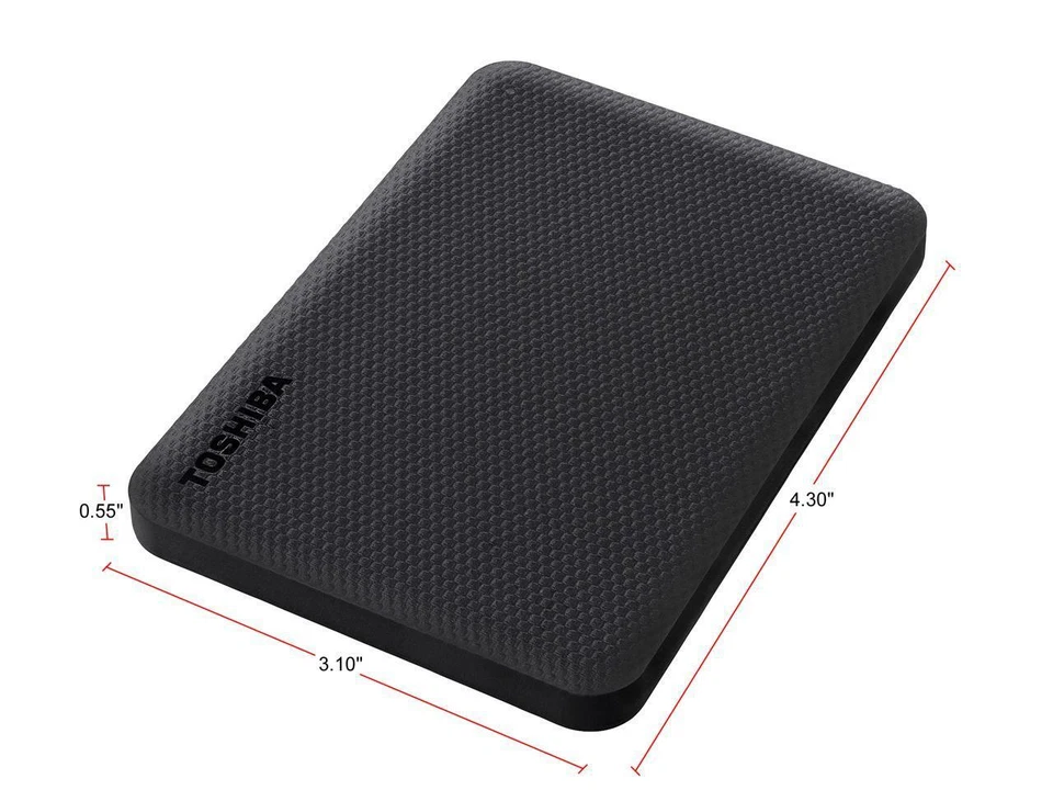 TOSHIBA 1TB Canvio Advance Portable External Hard Drive USB 3.0 HDD Model HDT... - Image 3 of 4