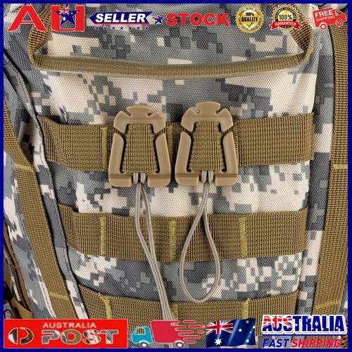 5pcs Backpack Carabiner Elastic Rope Webbing Fix Buckle (Sand) | eBay