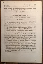 Provinces Veneto and Mantua 1867 Royal Decree x Treasury Service-8257