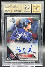 2016 Topps Chrome Rookie Autographs Mallex Smith BGS 9.5 MINT Auto 10 Braves RC