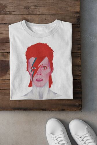 T-shirt David Bowie, Tee David Bowie, Ziggy Stardust, Lighting Bolt, années 80 - Photo 1/2