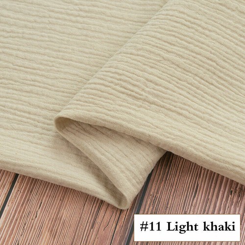 Double Layer Pleated Cotton Fabric Solid Skirt Apparel Material By Metre - Picture 19 of 21