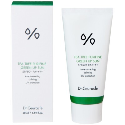 DR.CEURACLE TEA TREE PURIFINE GREEN UP SUN SPF50+ PA++++ 50ml, Kbeauty, sample