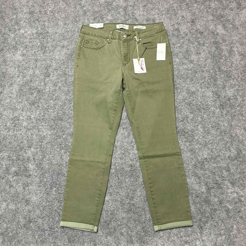 New Jessica Simpson Women's Skinny Crop Jeans Size 29 Green Medium Denim