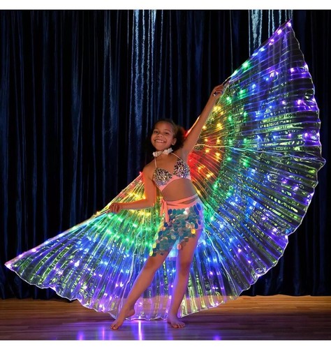 Illuminated LED Fairy Wings for Kids and Adults Multicolored Glowing Butterfly