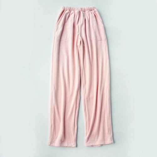 Japanese Men Women Flannel Lounge Pants Bottoms Pajamas Trousers Sleepwear Plush - Picture 4 of 11