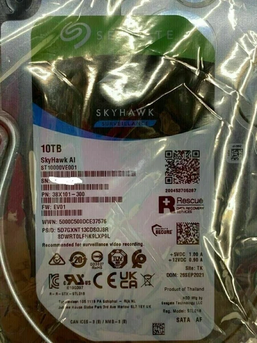 Seagate ST10000VE001 Skyhawk AI Internal Hard Drive 10TB 7200 RPM 256MB - Picture 4 of 5