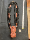 Amazing Massive Dramatic Goldstone and Dark Smokey Quartz Quan Yin Necklace — photo 7