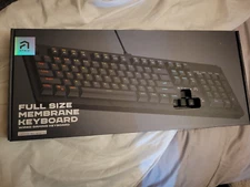 Atrix Full Size Membrane Keyboard Wired Gaming For PC Xbox PlayStation Switch