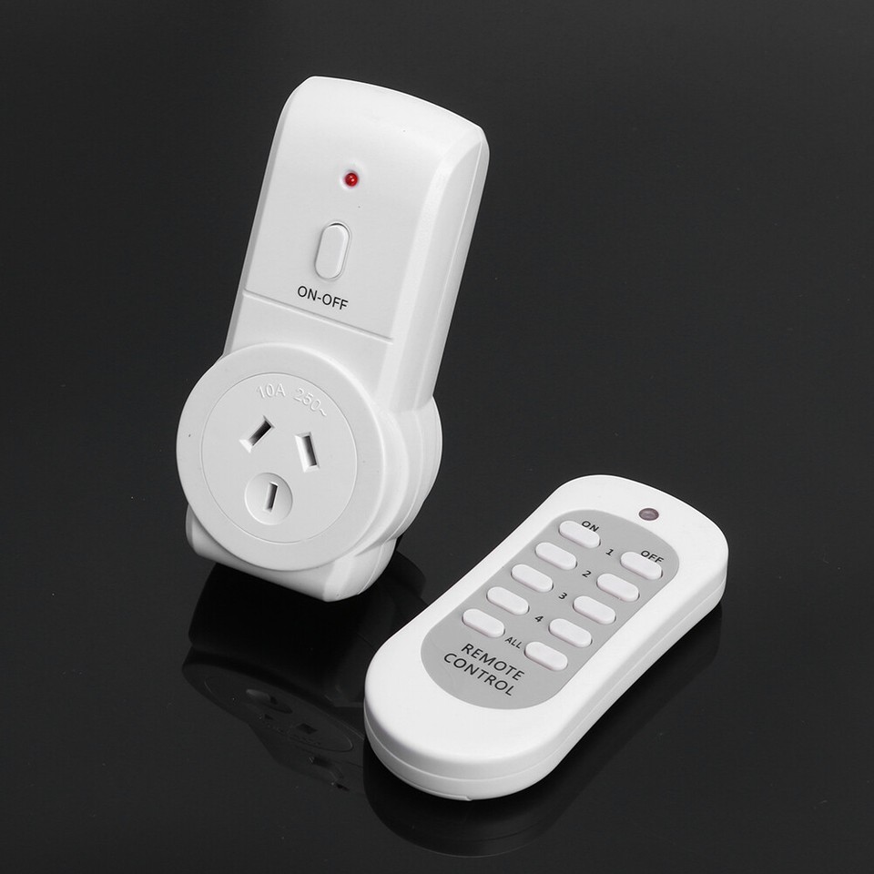 10A Power Outlet On/Off AU Plug Socket Wireless Remote Control for ...