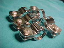 5 Vintage Chrome Bicycle Coaster Brake Arm Straps Schwinn Shimano Huffy AMF nos