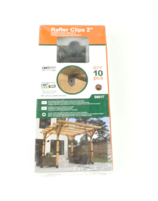 #ad #ad OZCO OWT Ornamental Wood Ties 2quot; Rafter Clips with Screws 10 Pack Black 56617 $12.00