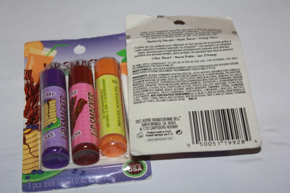 LIP SMACKER SPECIAL EDITION 928 Blue Berry Pancake,Bacon,Orange LOT/2 (Total 6) - Image 4 of 4