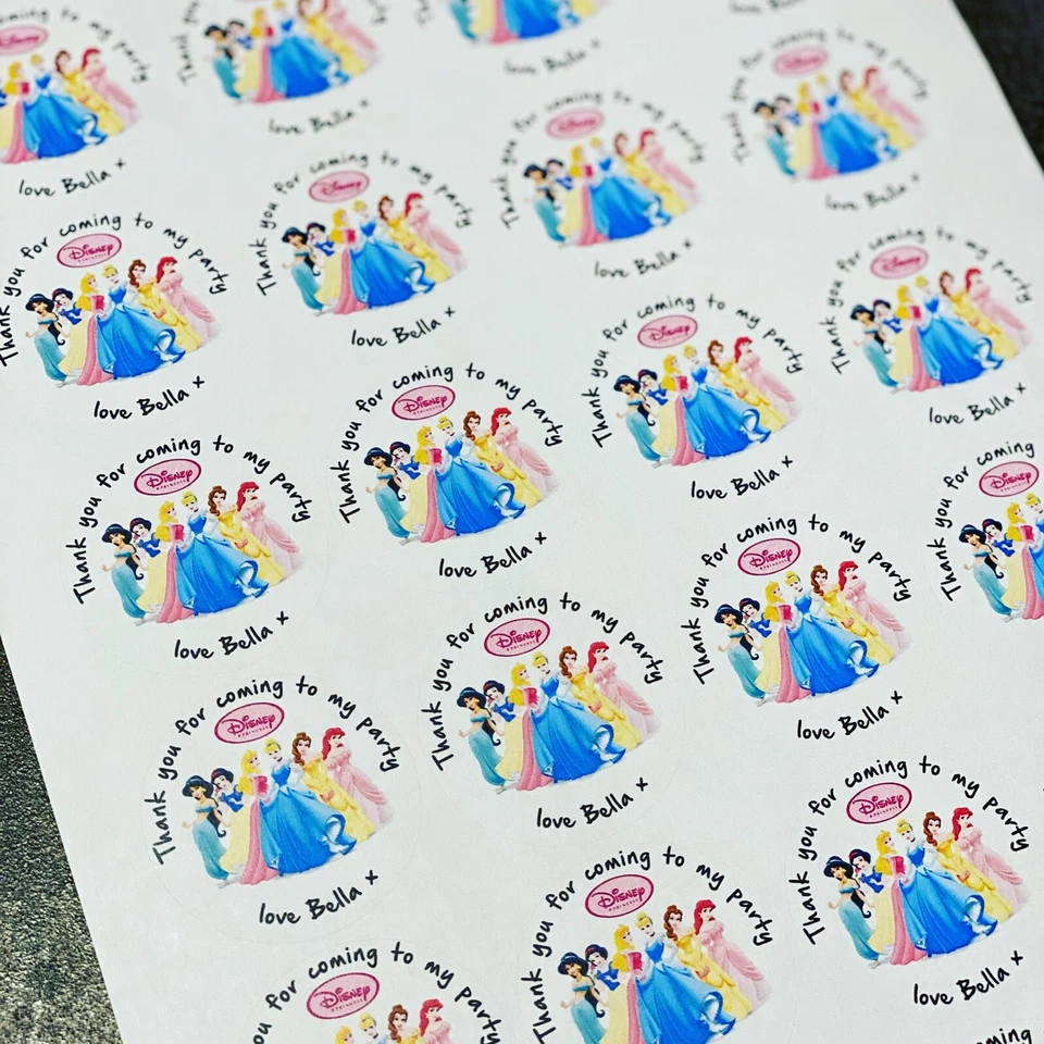 Персонализированные Принцессы Disney на день рождения для вечеринки спасибо сладкий конус - Изображение 4 из 4
