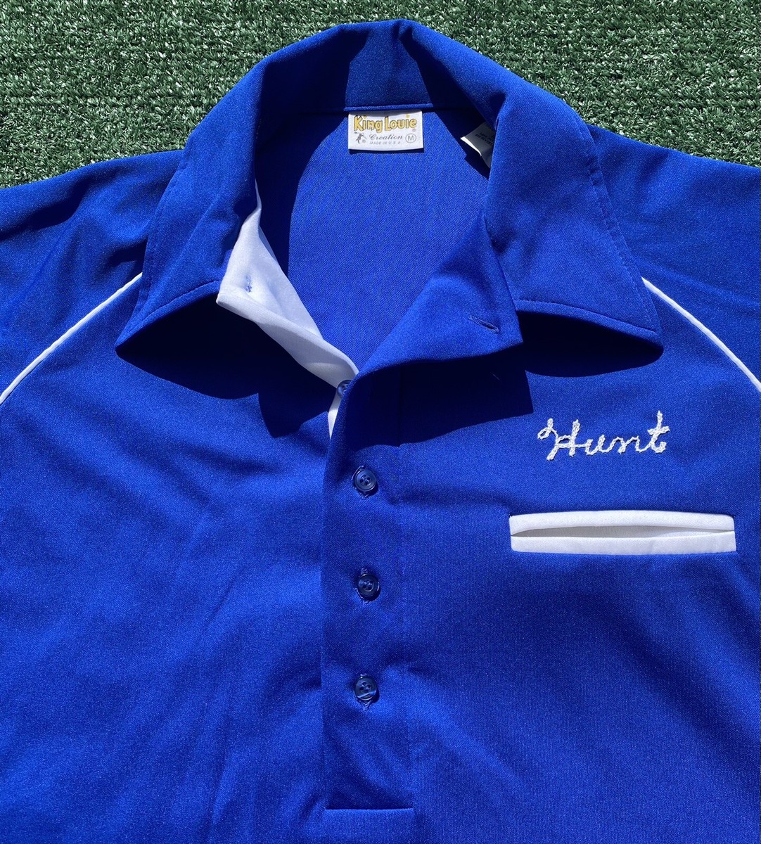 ウェア・シャツ 1970s King Louie Bowling Shirt Size L Vintage 70's King Louie Embroidered Bowling Shirt Men's Size