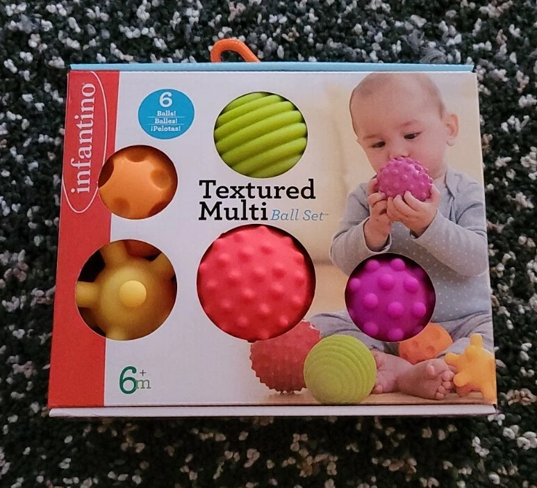 INFANTINO - 6 Bolas Texturizadas Multi Bolas Sensoriales Estimulantes Texturizadas - ¡NUEVO!! Foto 2 de 3