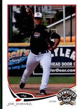 2016 Erie SeaWolves Grandstand 18 Joe Jimenez San Juan Puerto Rico Baseball Card