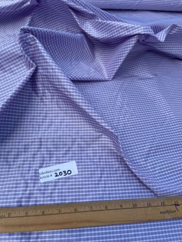 DESIGNER QUALITY SILK SHANTUNG GINGHAM, 54-55" WIDE, BY THE YARD!!! - Picture 3 of 4