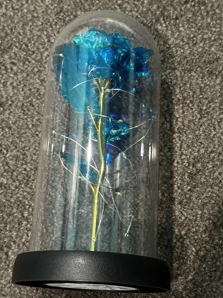 Вечный цветок розы светодиодный заколдованная галактика роза светодиодный свет подарок на День святого Валентина - Изображение 3 из 3