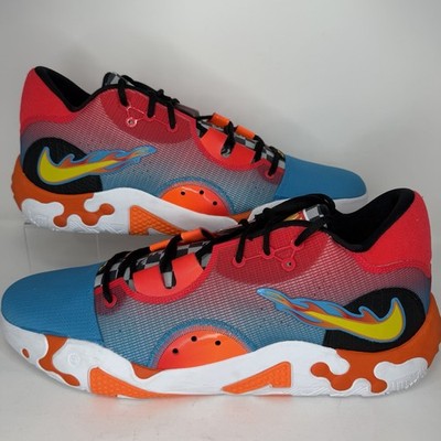 Nike PG 6 Hot Wheels Blue Orange Basketball Shoes Mens Size 18 DH8446-400 NEW